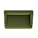 Duchess 33' Medium Princess Pet Bed Sofa with Fringe Skirt, Olive Green Velvet