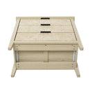 3 Drawer Cabinet - Natural Wood Finish