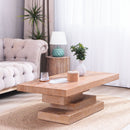Modern Rustic Coffee Table, Rectangular Center Table For Living Room - Natural Wood Wash / Rustic by Unique Piece Furniture