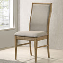 Dreydon - Upholstered Dining Side Chair (Set of 2) - Light Brown by HouseOfZazla