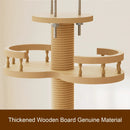 Floor to Ceiling Cat Tree with Adjustable Height and Condo Cave Bed by HouseOfZazla