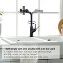 Kitchen Waterfall Faucet With Pull Down Sprayer, Single Handle, 360 Degree Rotating by HouseOfZazla