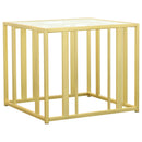 Adri 3-piece Coffee and End Table Set Matte Brass
