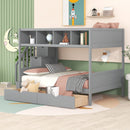 Bunk Bed With Shelfs, Storage Staircase And 2 Drawers by Unique Piece Furniture