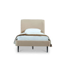 Heather - Upholstered Bed With Curved Headboard by HouseOfZazla