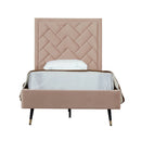 Crosby - Bed With Upholstered Headboard And Slats by HouseOfZazla