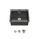 Stainless Steel Kitchen Sink, 23"x19" Single Bowl, Undermount Handmade Sink by HouseOfZazla
