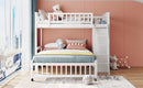 Bunk Bed With 6 Drawers And Flexible Shelves, Bottom Bed With Wheels by HouseOfZazla