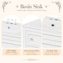 Bathroom Vanity With Medicine Cabinet, Storage Cabinet With 4 Drawers, Adjustable Shelf Mirror by Unique Piece Furniture