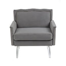 Accent Chair, Living Room Chair / leisure single sofa with acrylic feet