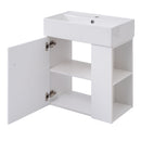 Modern Floating Bathroom Vanity With Ceramic Basin Perfect For Small Bathrooms by HouseOfZazla