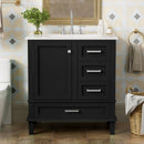 Bathroom Vanity, Modern Bathroom Cabinet With Sink Combo Set, Bathroom Storage Cabinet With A Soft Closing Door And 3 Drawers, Solid Wood Frame by HouseOfZazla