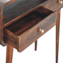 Solid Wood Curved Console Table by HouseOfZazla