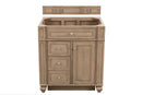 James Martin Bristol 30" Single Bathroom Vanity, Whitewashed Walnut