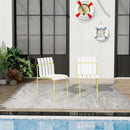 4 Piece Set Of Modern Color Block Designed Single Chairs