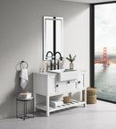 40x24 LED Lighted Bathroom Wall Mounted Mirror with High Lumen+Anti-Fog Separately Control+Dimmer Function