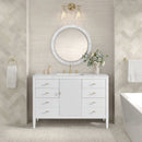 James Martin Myrrin 48" Single Bathroom Vanity, Bright White