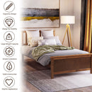 Platform Bed With Headboard, Footboard And Wood Slat Support by HouseOfZazla