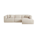U_Style Luxury Living Room Double-Needle Cut Velvet Sofa