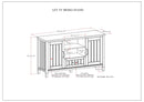 Lev - TV Media Stand - Smoky Brown by HouseOfZazla