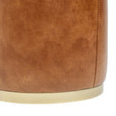 Nico - Round Ottoman Stool - Brown by HouseOfZazla