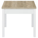 Quintara - 3 Piece Coffee Table Set - Natural / White