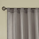 Solid Crushed Curtain Panel Pair (2 Pcs) - Grey