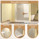48" Single Sliding Shower Door