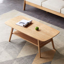 Low Coffee Table With Storage Shelf by Unique Piece Furniture