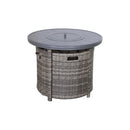 Wicker Outdoor Lounge Set With Cushions And Fire Pit by HouseOfZazla