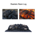 Infrared Quartz Heater Fireplace Insert -Woodlog Version With Brick by Unique Piece Furniture