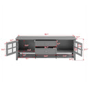 TV Stand, Entertainment Center With Dual Drawers And Hidden Storage, Cabinet With Soft Closing Doors And Sleek Panel Design by Unique Piece Furniture