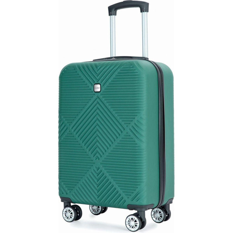 2Piece Luggage Sets ABS Lightweight Suitcase, Spinner Wheels, (20/14) DARK GREEN