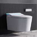 Wall-Mounted Smart Toilet with Automatic Lid Opening