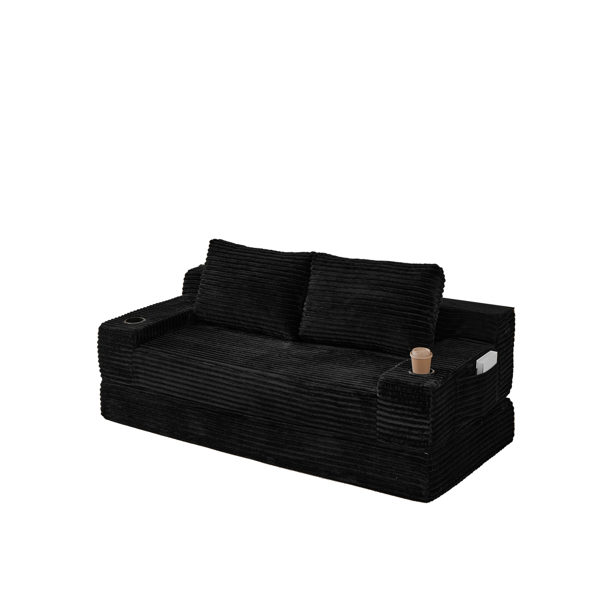 70.8-Inch Corduroy Two-in-One Sofa Bed, photo 4 of 8