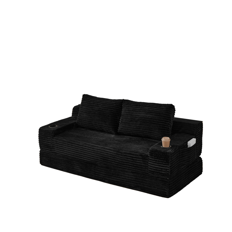 70.8-Inch Corduroy Two-in-One Sofa Bed, photo 4 of 8