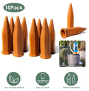 10Pack Plant Watering Spikes Terracotta Automatic Watering Devices with Slow Release Control Plant Waterer Self Watering Stakes for Indoor Outdoor Pla