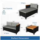 L-Shaped Patio Set With Cushions And Storage Table by HouseOfZazla