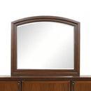 Meade - Arch Mirror With Low Distortion Glass - Dark Cherry by HouseOfZazla