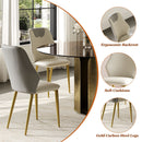Modern Round Dining Table Set With Glass Top And Steel Legs by HouseOfZazla