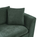 Modern L Shaped Sectional Sofa With Upholstery And Wooden Storage by HouseOfZazla