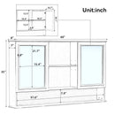 Double Sink Bathroom Vanity Set with Wall Mount Mirror Cabinet by HouseOfZazla