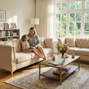 FX-P83-2PC Modern Velvet Upholstered Sofa Set of 2 by HouseOfZazla