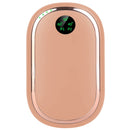 Rechargeable Hand Warmer Electric Hand Heater Portable Reusable Pocket Warmer Power Bank with Digital Display Sunset Light 3 Levels Double-sided Heati