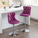 Swivel Adjustable Height Barstools Set of 2 by HouseOfZazla