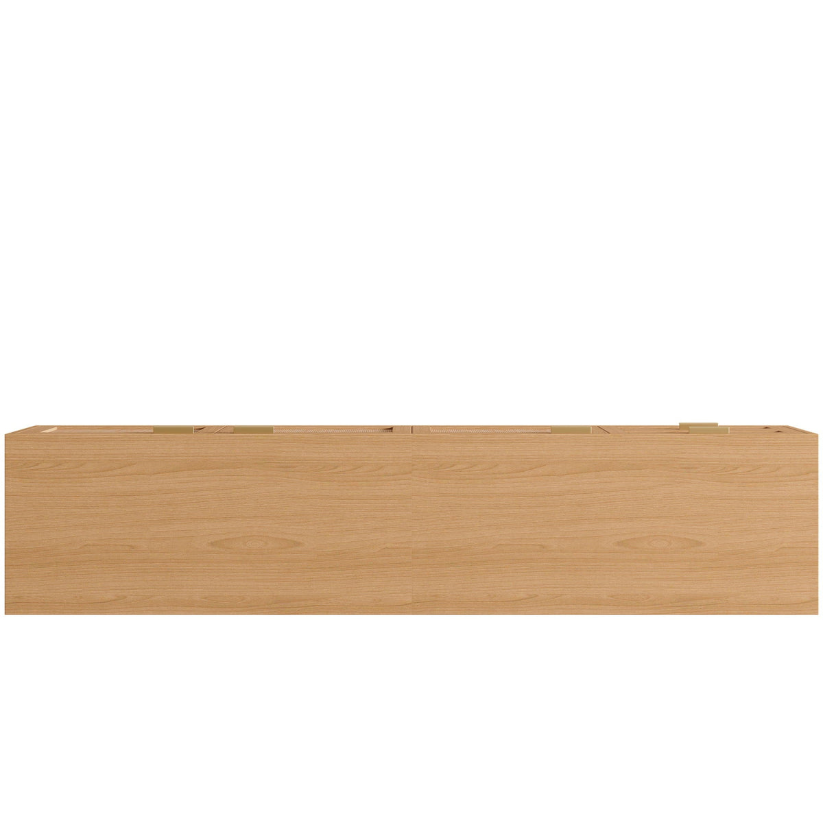 TV Stand, Media Console, 2 Drawers & Cable Management - Natural Wood, photo 13 of 16