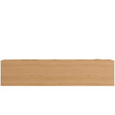 TV Stand, Media Console, 2 Drawers & Cable Management - Natural Wood by HouseOfZazla