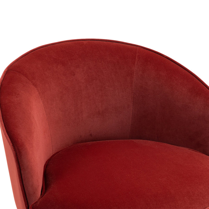 360 Degree Swivel Cuddle Barrel Accent Sofa Chairs, Round Armchairs with Wide Upholstered, Fluffy Velvet Fabric Chair for Living Room, Bedroom, Office, Waiting Rooms