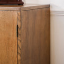 Rustic Hand-Carved Wooden 2-Door Cabinet by HouseOfZazla