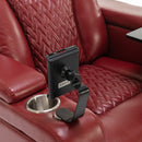270 Degree Swivel Power Recliner With Tray Table, Phone Holder, Cup Holder, USB Port by HouseOfZazla